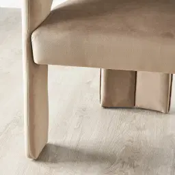 Delaney Beige Velvet Dining Chair