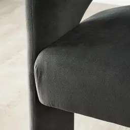 Delaney Charcoal Velvet Dining Chair