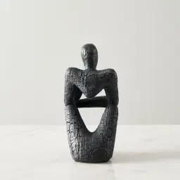 Contemplating Man Resin Decorative