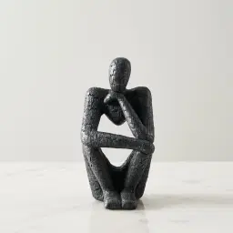 Contemplating Man Resin Decorative