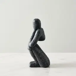 Contemplating Man Resin Decorative