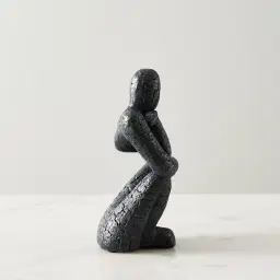 Contemplating Man Resin Decorative