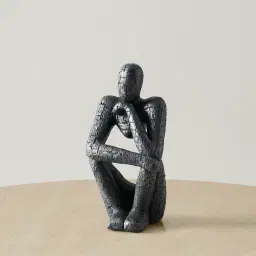 Contemplating Man Resin Decorative