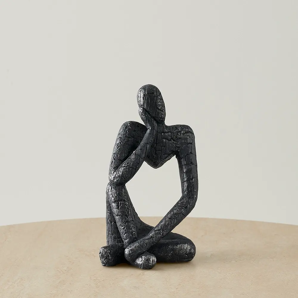 Ruminating Man Resin Decorative
