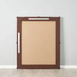 Von Black Rectangle Wooden Mirror 120x100cm