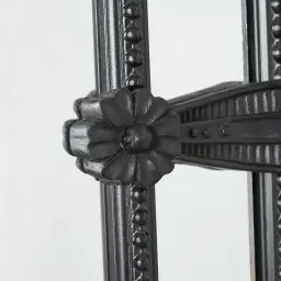 Von Black Rectangle Wooden Mirror 120x100cm