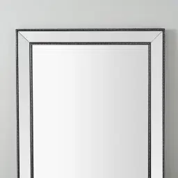 Embry Black Rectangle Wooden Mirror 120x100cm