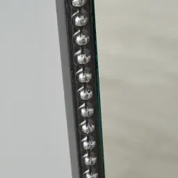 Embry Black Rectangle Wooden Mirror 200x90cm