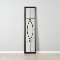 Elessar Black Rectangle Wooden Mirror