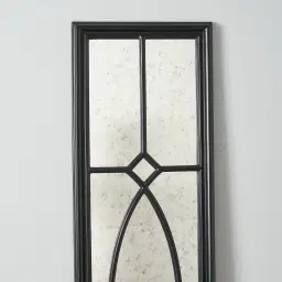 Elessar Black Rectangle Wooden Mirror