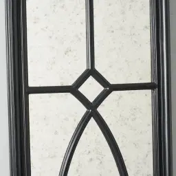 Elessar Black Rectangle Wooden Mirror