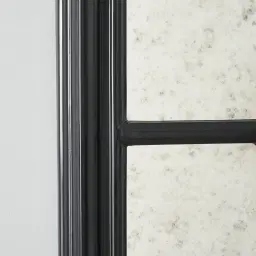 Elessar Black Rectangle Wooden Mirror