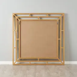 Sophia Antique Gold Square Wooden Mirror