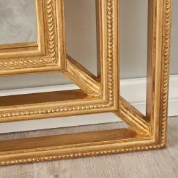 Sophia Antique Gold Square Wooden Mirror