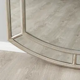 Ilaria Antique Silver Wooden Mirror