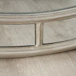 Ilaria Antique Silver Wooden Mirror