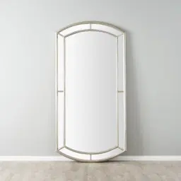 Ilaria Antique Silver Wooden Mirror