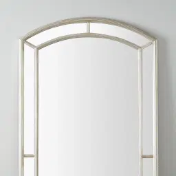 Ilaria Antique Silver Wooden Mirror