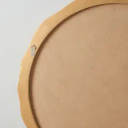 Harriet Antique Gold Round Wooden Mirror