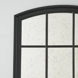 Amara Black Vintage Wooden Mirror