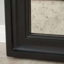 Amara Black Vintage Wooden Mirror