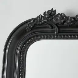 Circe Black Wooden Mirror