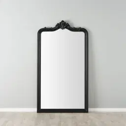 Circe Black Wooden Mirror