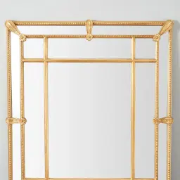 Von Antique Gold Rectangle Wooden Mirror 120x100cm
