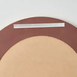 Calliope Antique Gold Round Wooden Mirror