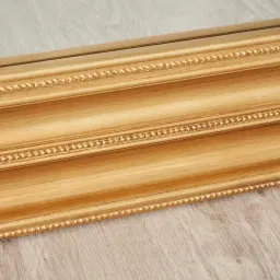 Calliope Antique Gold Square Wooden Mirror