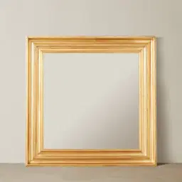Calliope Antique Gold Square Wooden Mirror