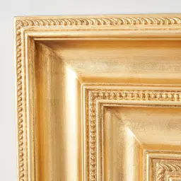 Calliope Antique Gold Square Wooden Mirror