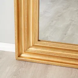 Calliope Antique Gold Square Wooden Mirror