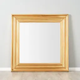 Calliope Antique Gold Square Wooden Mirror