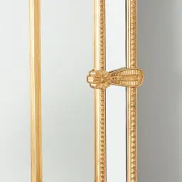 Von Antique Gold Rectangle Wooden Mirror 200x100cm