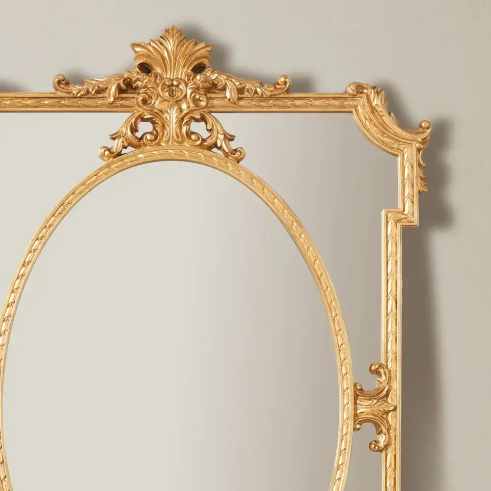 Gillian Antique Gold Mirror