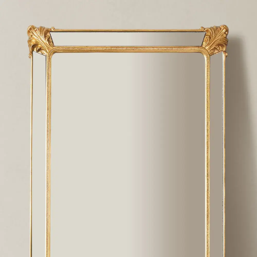 Leander Antique Gold Mirror