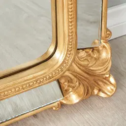 Leander Antique Gold Mirror