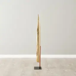 Golden Leaf Resin Metal Stand 98cm