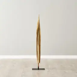 Golden Leaf Resin Metal Stand 98cm