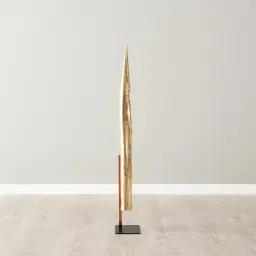 Golden Leaf Resin Metal Stand 98cm