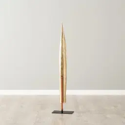 Golden Leaf Resin Metal Stand 98cm