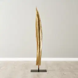 Golden Leaf Resin Metal Stand 120cm