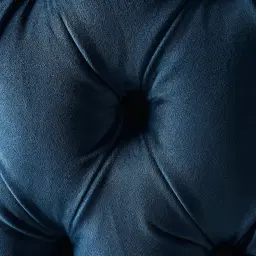 Kelly Navy Blue Swivel Chair - Gold Legs