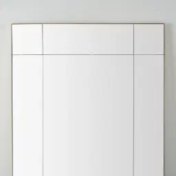 Clarice Antique Brass Rectangle Mirror