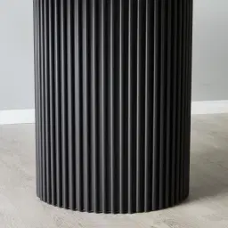 Archie Black Rectangular Dining Table with White Sintered Stone Top - 200x100cm