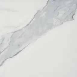 Archie Black Console Table with White Sintered Stone Top