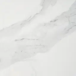 Archie Black High Coffee Table with White Sintered Stone Top - 100x45cm