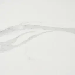 Archie Black High Coffee Table with White Sintered Stone Top - 100x45cm