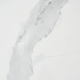 Archie Black Low Coffee Table with White Sintered Stone Top - 100x35cm